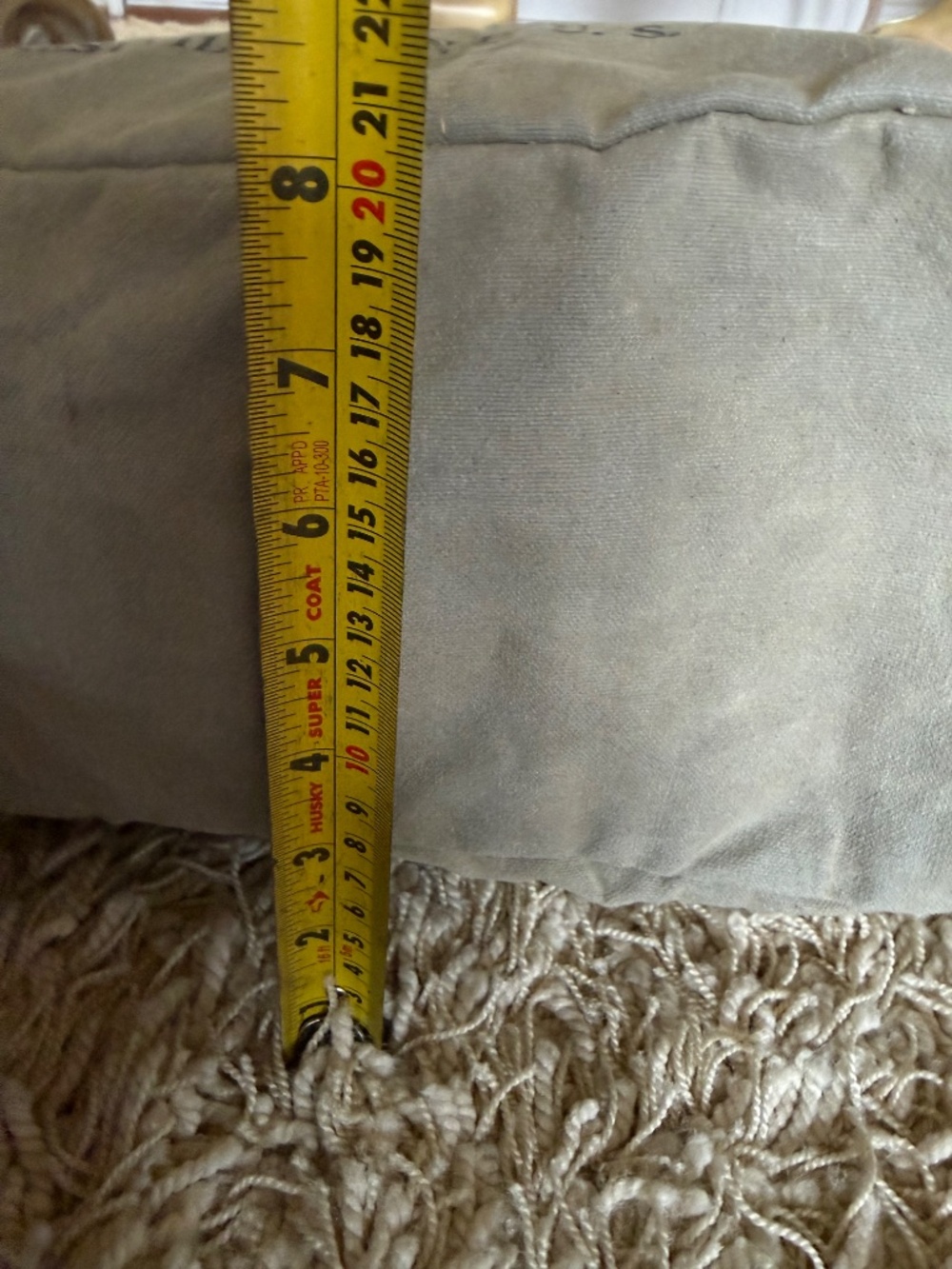 Myra Bag Upcycled Gerster Canvas Convertible Bag Genuine Leather Accents - Picture 9 of 11